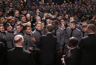 Obama fait un discoufrs à West Point