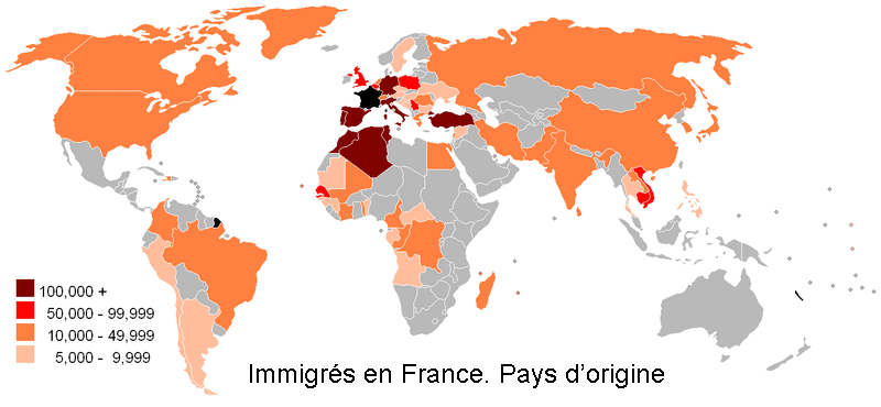 pays d'origine des immigrés