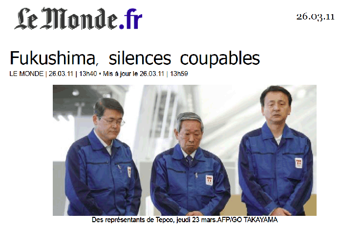 Fukushima silence coupable
